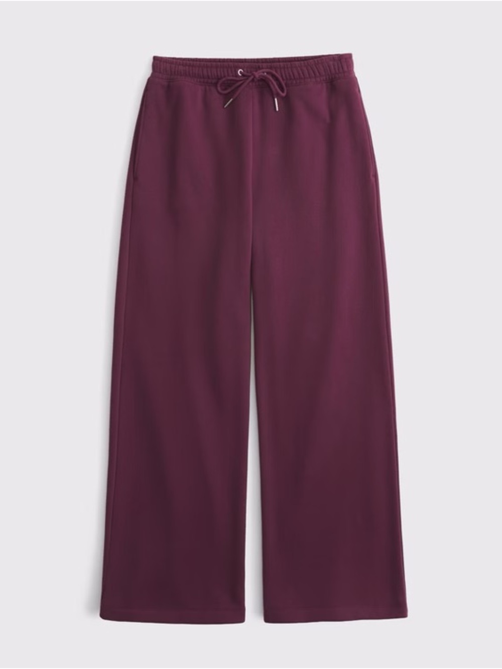 Abercrombie & Fitch Sunday High Rise Wide Leg Sweatpant - Plum - Picture 4 of 10